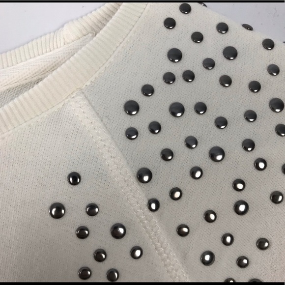 Beaded Shoulder Sweatshirt - Picture 2 of 2